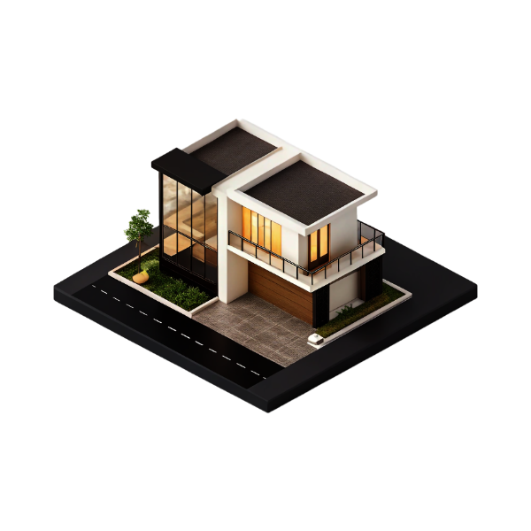 3D house model representing financial goals